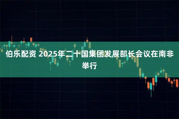 伯乐配资 2025年二十国集团发展部长会议在南非举行